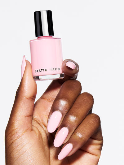 RIBBONS & BOWS 5-IN-1 RAPID GROWTH NAIL TREATMENTpastel baby pink nail polish