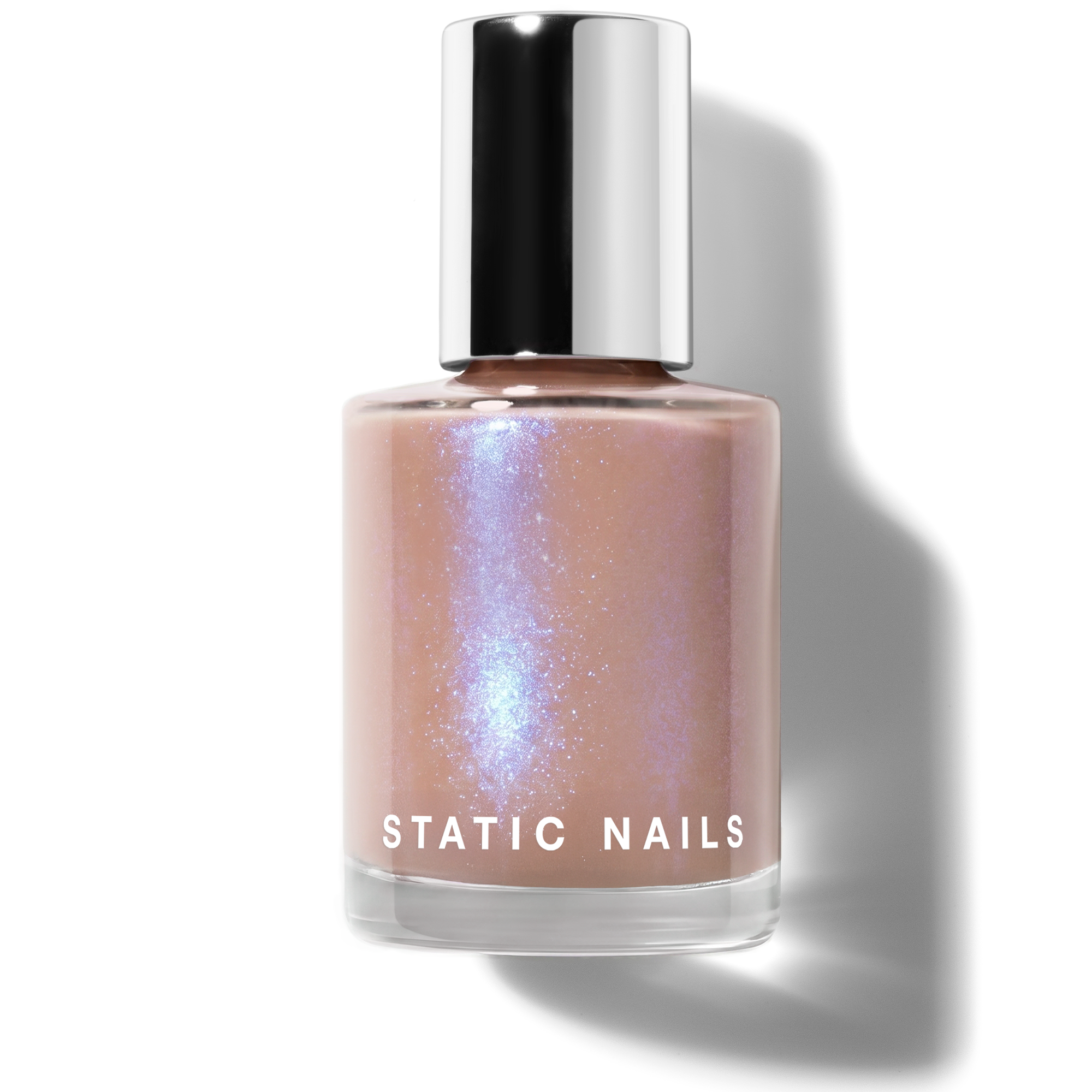 Lash_RightColumn, nude nail polish with blue and purple glaze