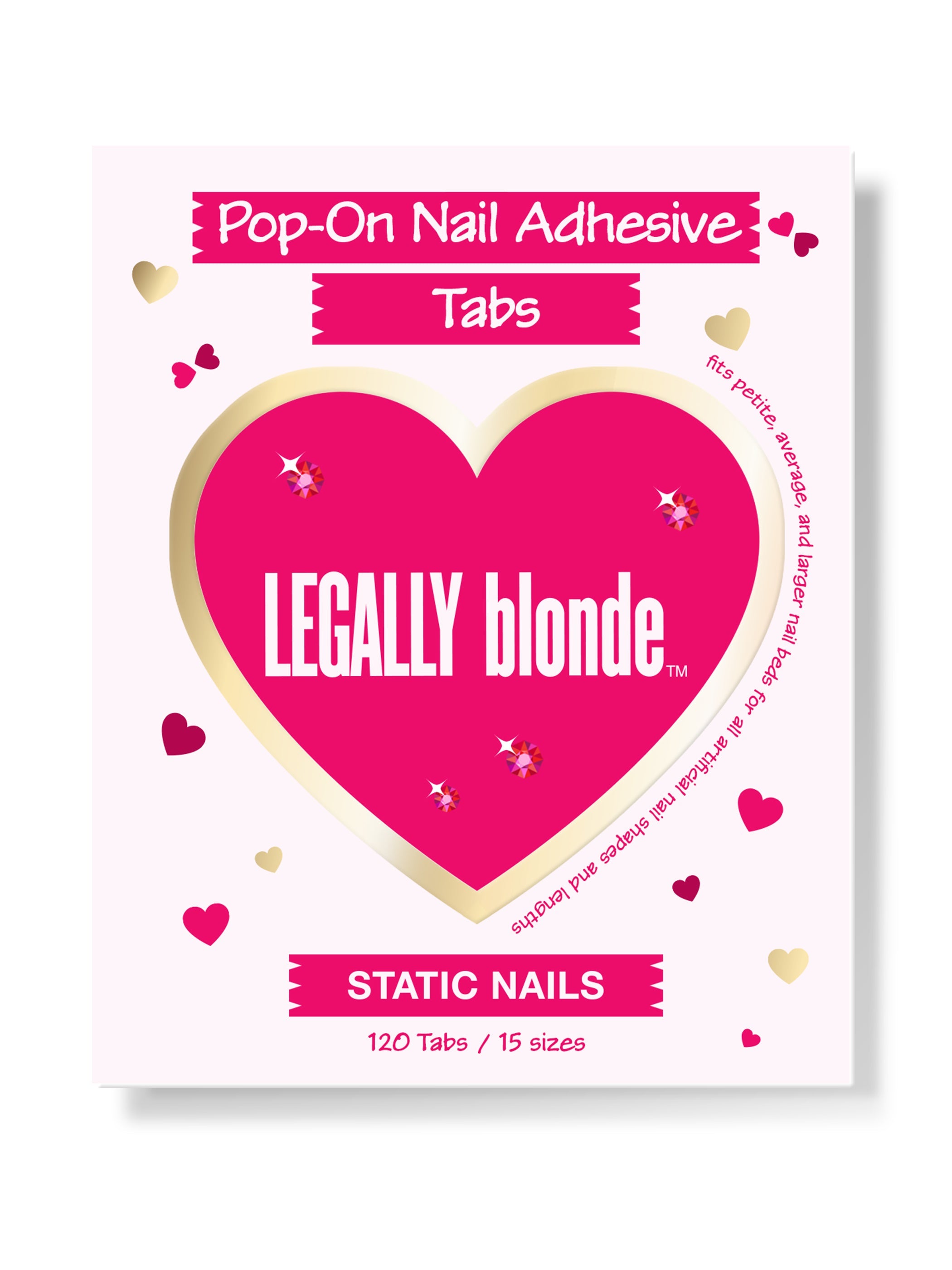 LEGALLY BLONDE X STATIC NAILS POP-ON NAIL ADHESIVE TABS