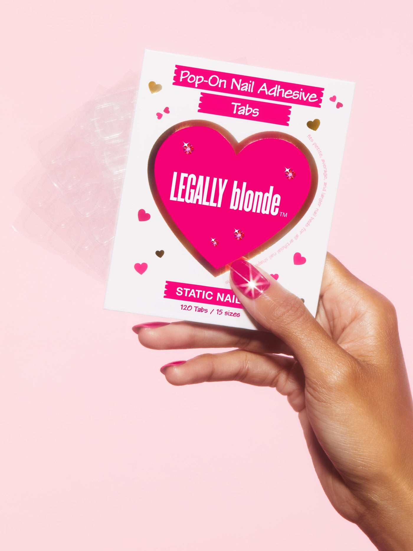 LEGALLY BLONDE X STATIC NAILS POP-ON NAIL ADHESIVE TABS