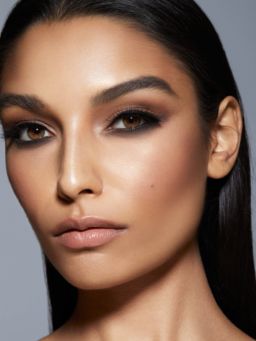 Glam long length round soft curl lash, Almond_Medium