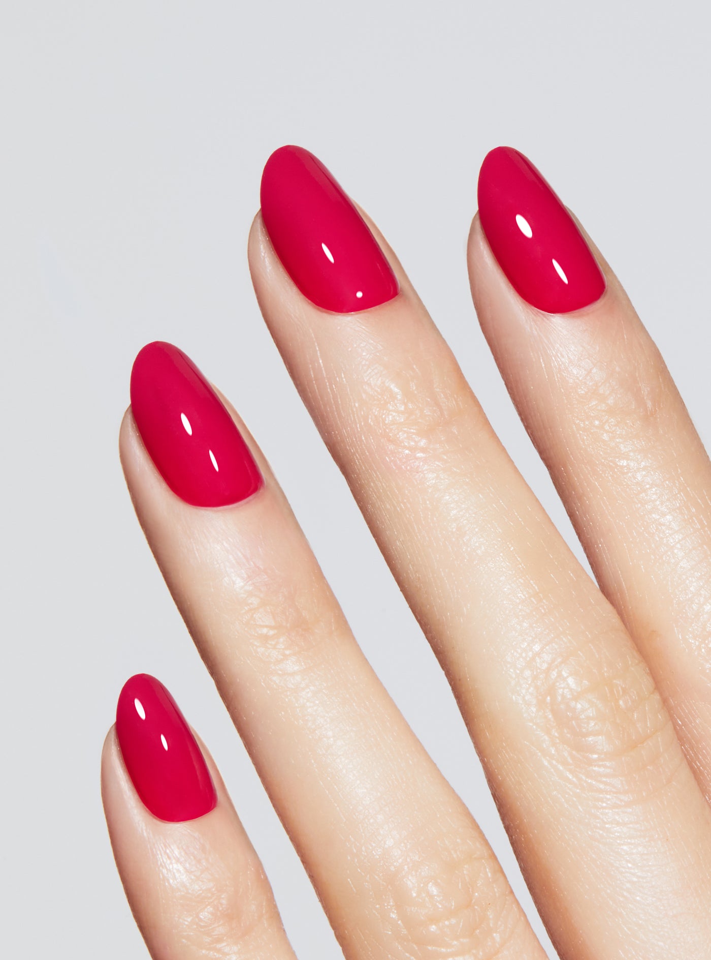 Berry red nail