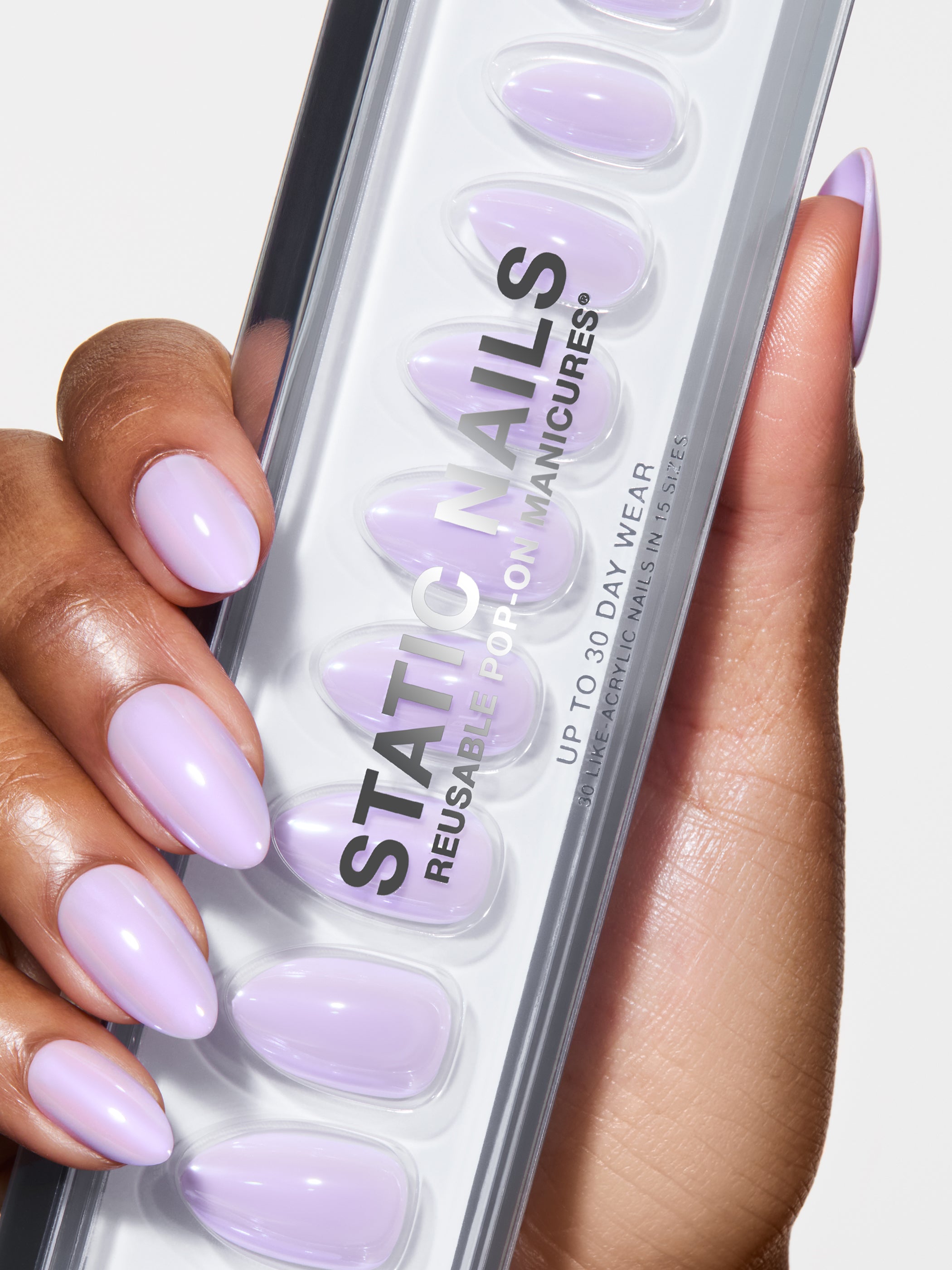 glazed lavender nails