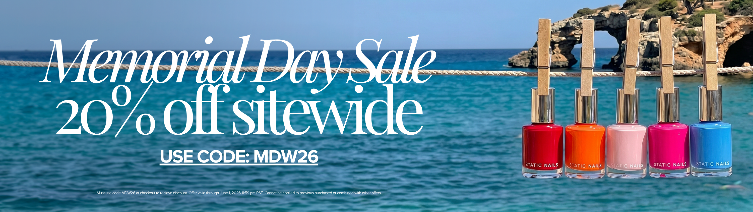 Use code MDW26 to save 20% off sitewide. Cannot be combined with other offers or used on past purchases.