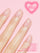 SIGNATURE PINK 5-IN-1 RAPID GROWTH NAIL TREATMENTHand with pink nail polish on a pink background