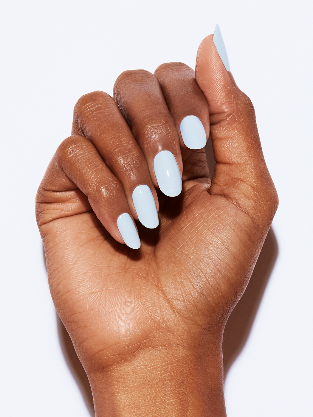 Cool toned soft light blue, Full coverage, Rich