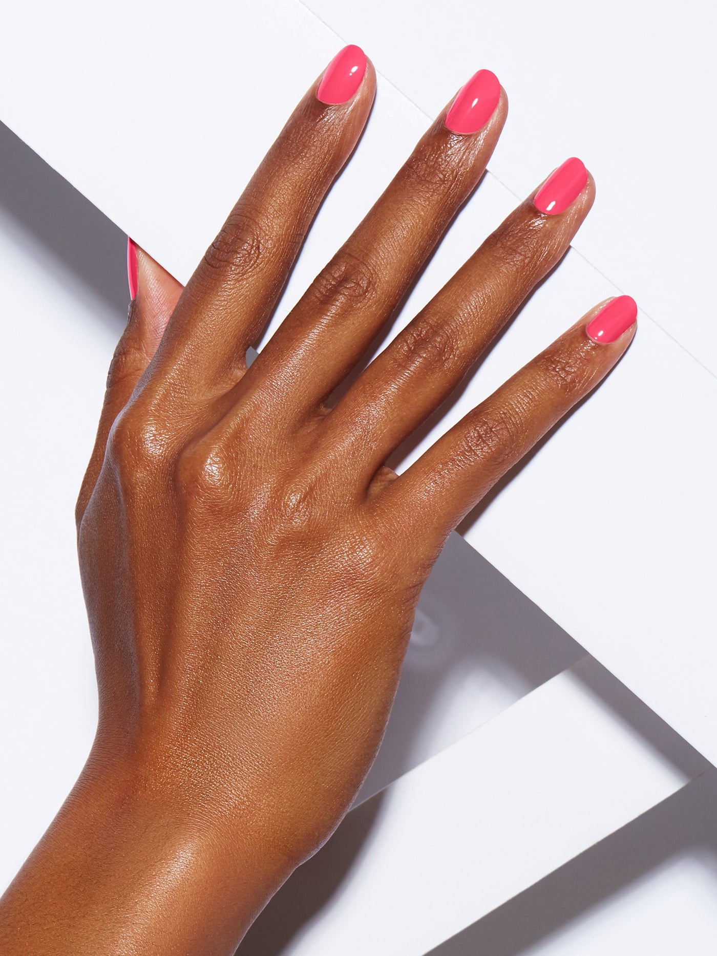 Bright coral pink, Full coverage, Rich