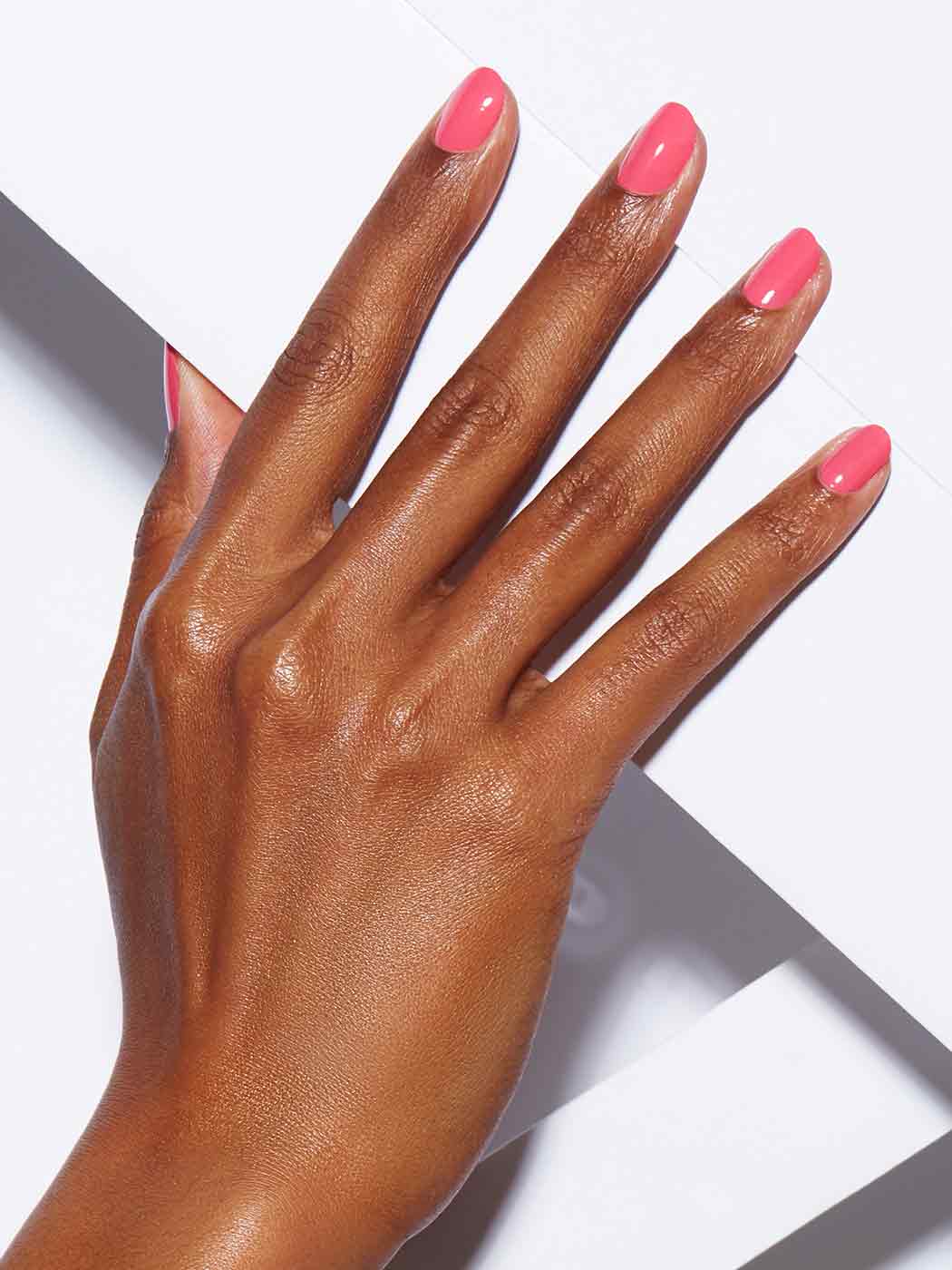 Bright pink coral , Full coverage, Rich
