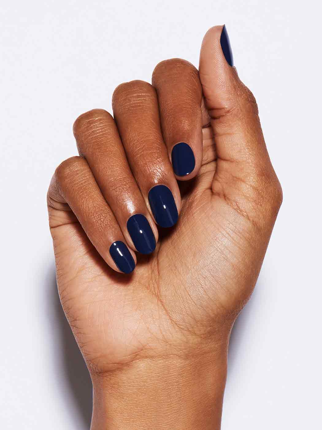 Cool toned navy blue, Full coverage, Rich