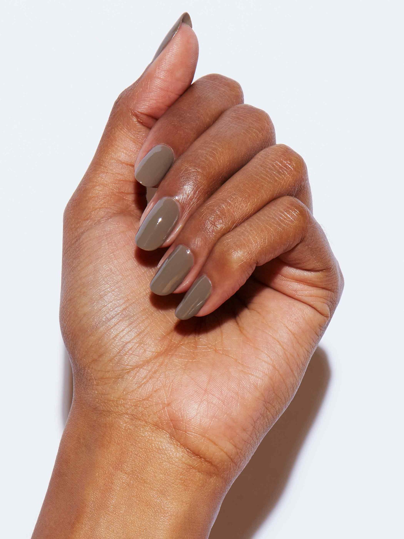 Olive green with taupe undertones, Full coverage, Rich