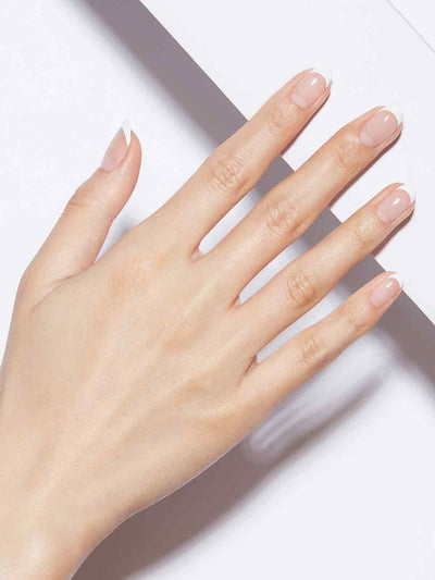 SOFT GLOWGives your nails a healthy bright glow, Sheer, Light French