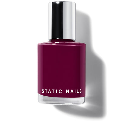 MEAN GIRLS X STATIC STOP TRYING TO MAKE FETCH HAPPEN.Dark berry red nail polish,