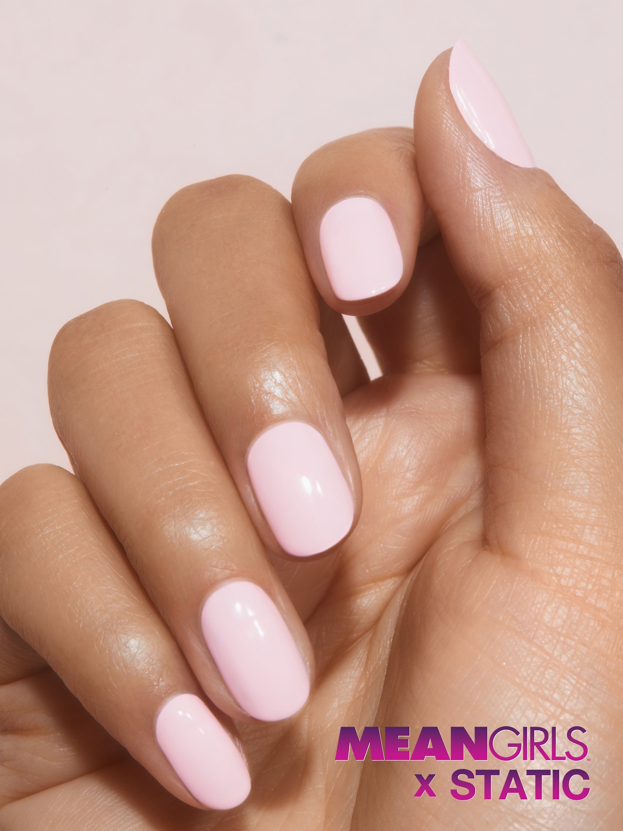 Light baby pink nail polish, Rich, 
